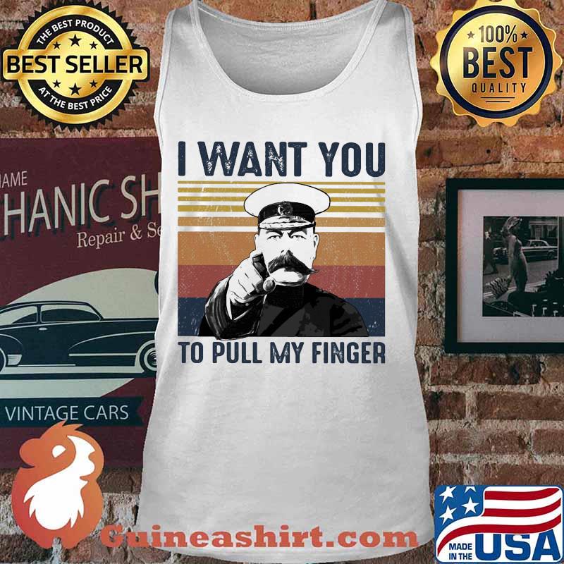 I want you to pull my finger vintage retro s Tank top