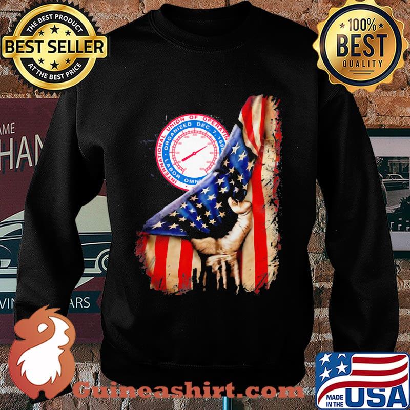 International union of operating engineers american flag independence day s Sweater