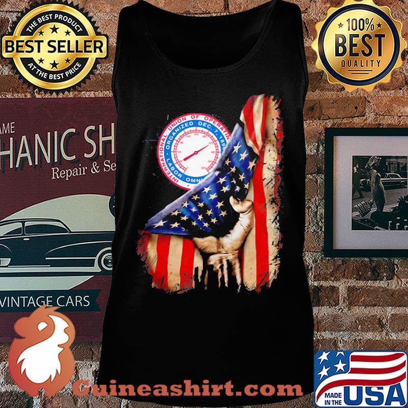 International union of operating engineers american flag independence day s Tank top