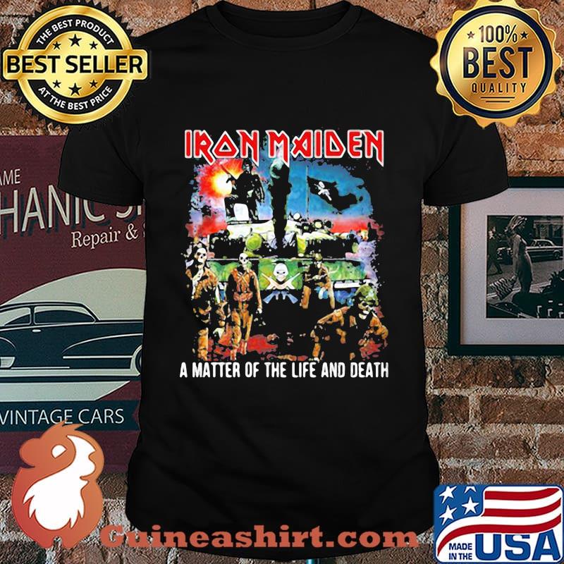 Iron maiden band skeleton a matter of the life and death shirt