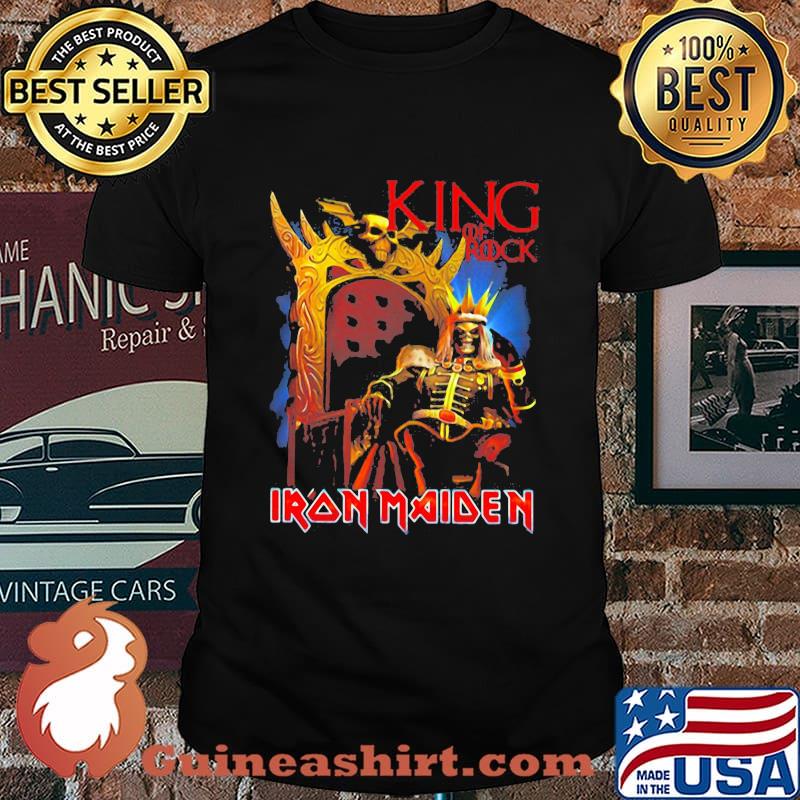 Iron maiden band skeleton king of rock shirt