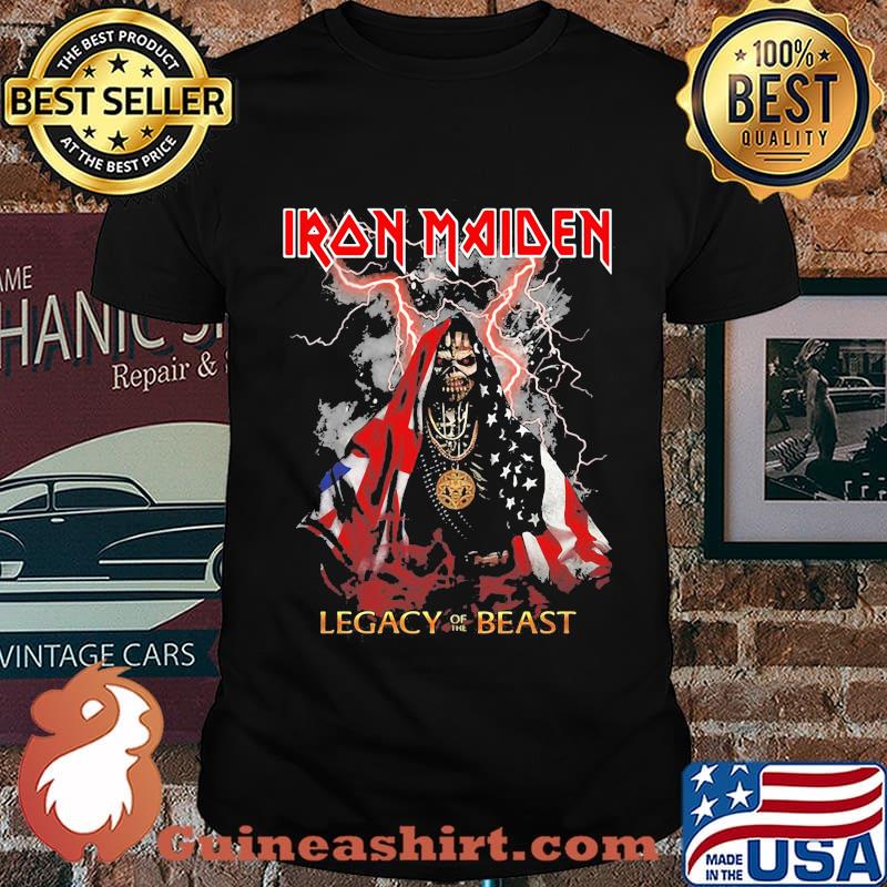 Iron maiden legacy of the beast lightning shirt