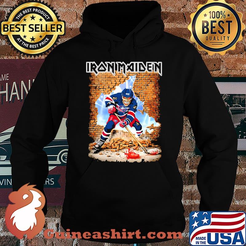 Iron maiden skeleton columbus blue jackets player hockey snow s Hoodie