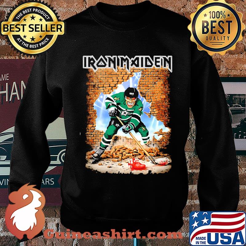 Iron maiden skeleton dallas stars player hockey wall s Sweater