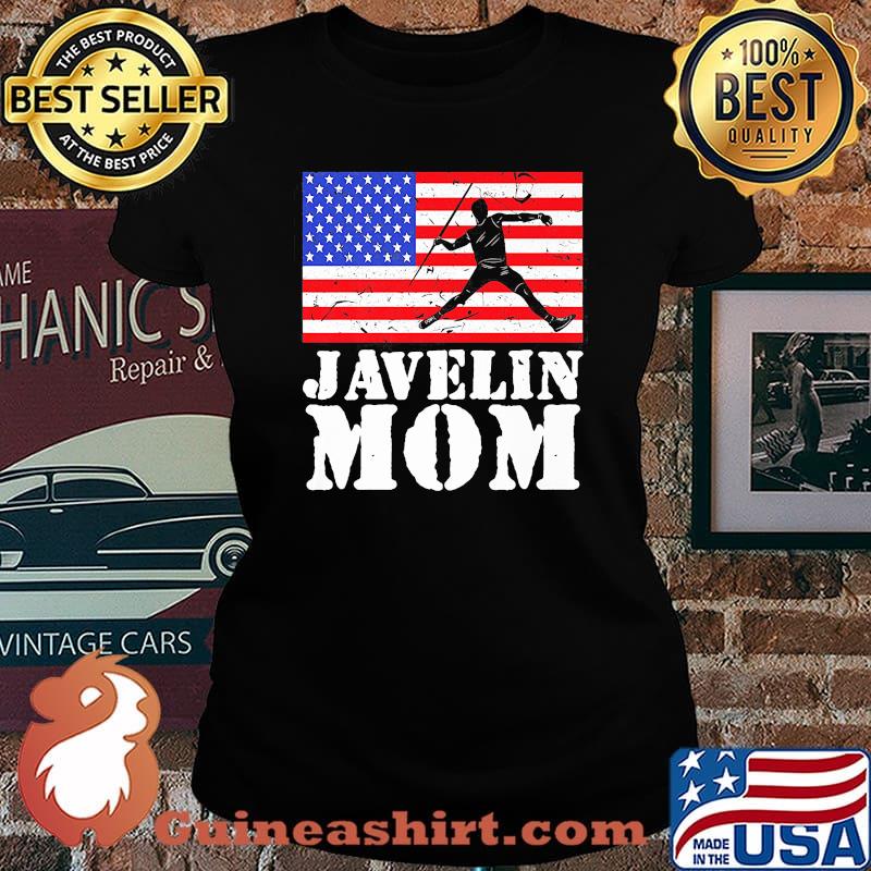Javelin Mom American Flag Independence Day Shirt Laides tee