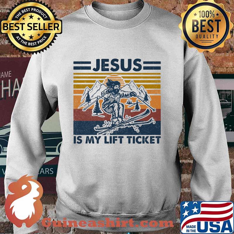 Jesus is my lift ticket vintage retro s Sweater