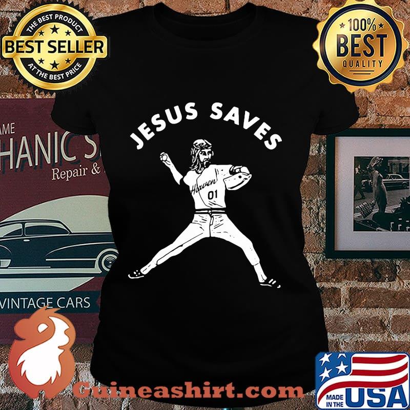 Jesus saves baseball player s Laides tee