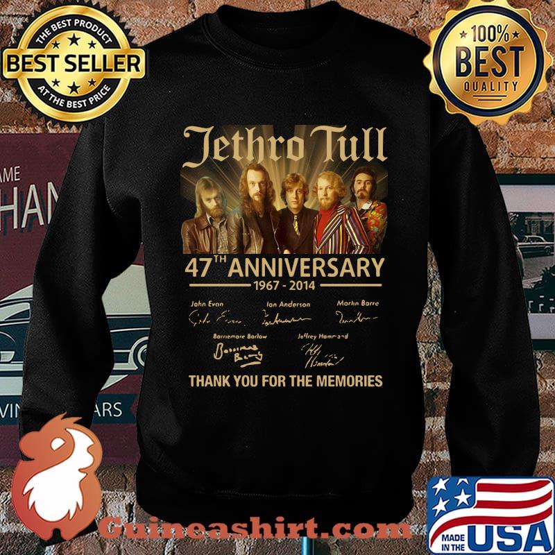 Jethro tull 47th anniversary 1967 2014 thank you for the memories signatures s Sweater