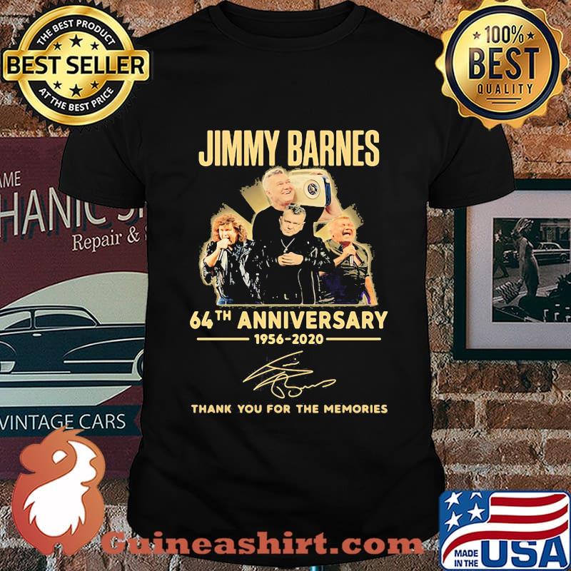 Jimmy barnes 64th anniversary 1956 2020 thank you for the memories signatures shirt