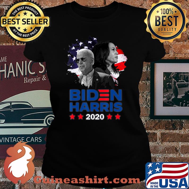 Joe biden kamala harris 2020 american flag stars s Laides tee