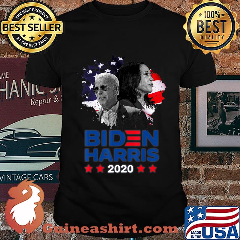 Joe biden kamala harris 2020 american flag stars shirt