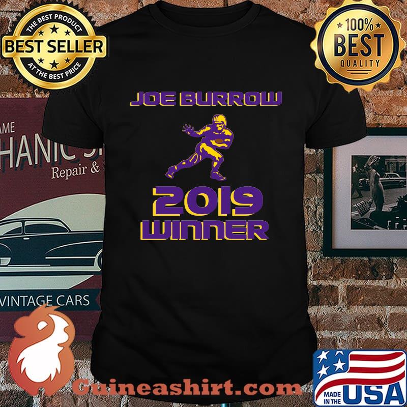 Joe burrow 2019 winner lsu tigers football shirt