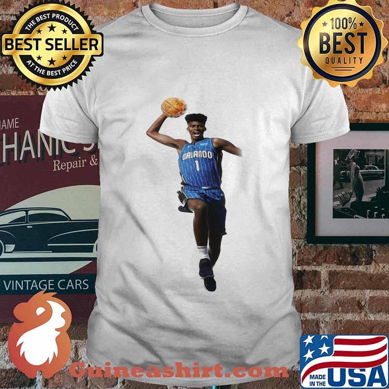 Jonathan isaac magic transparent playing basketball shirt
