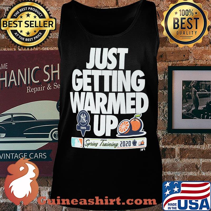 Just getting warmed up spring training cactus new york yankees s Tank top