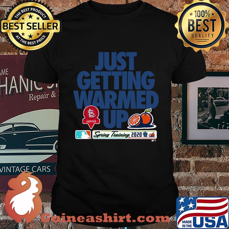Just getting warmed up spring training minnesota twins orange shirt