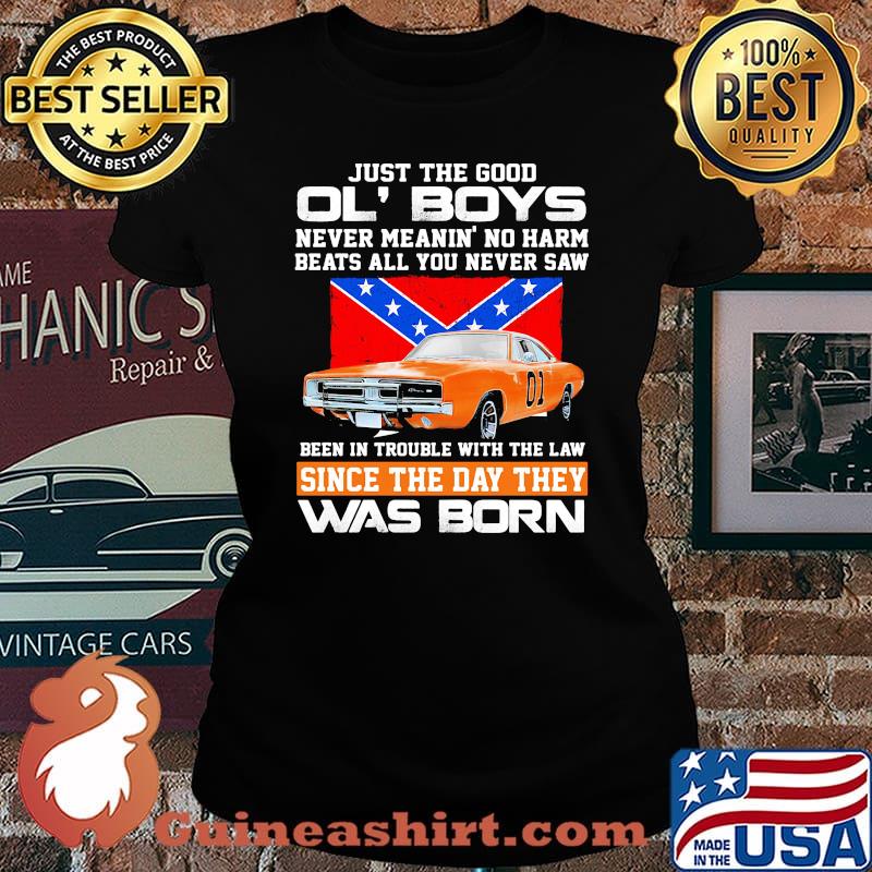 Just the good ol boys never meanin no harm beats all you never saw been in trouble with the law since the day they was born british flag s Laides tee