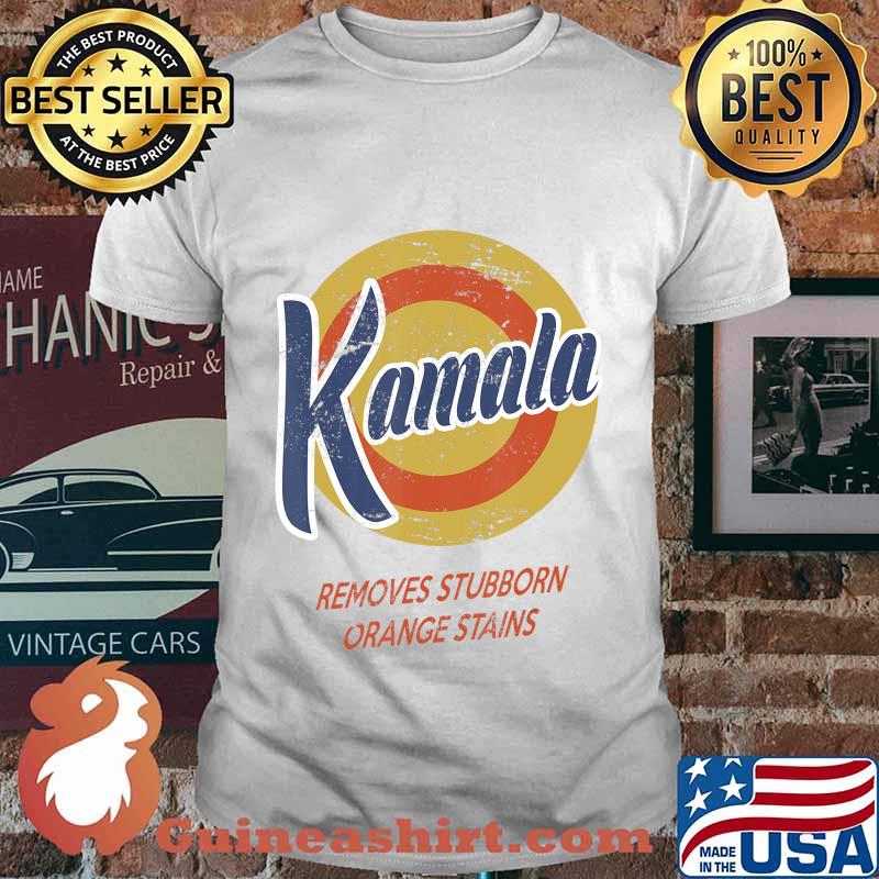 Kamala harris removes stubborn orange stains logo shirt