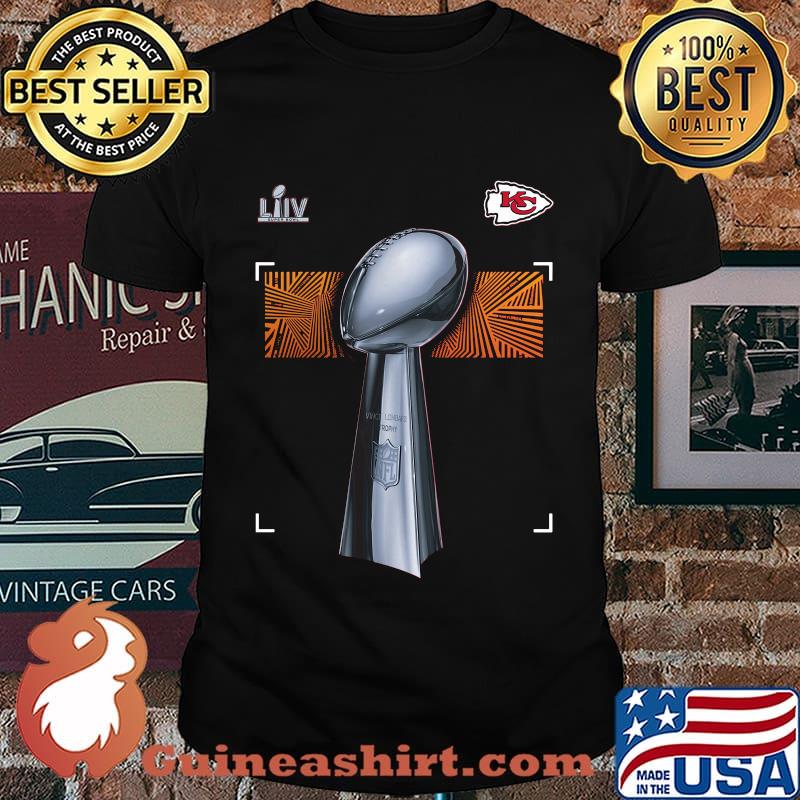 Kansas city chiefs super bowl liv vince lombardi trophy nfl shirt