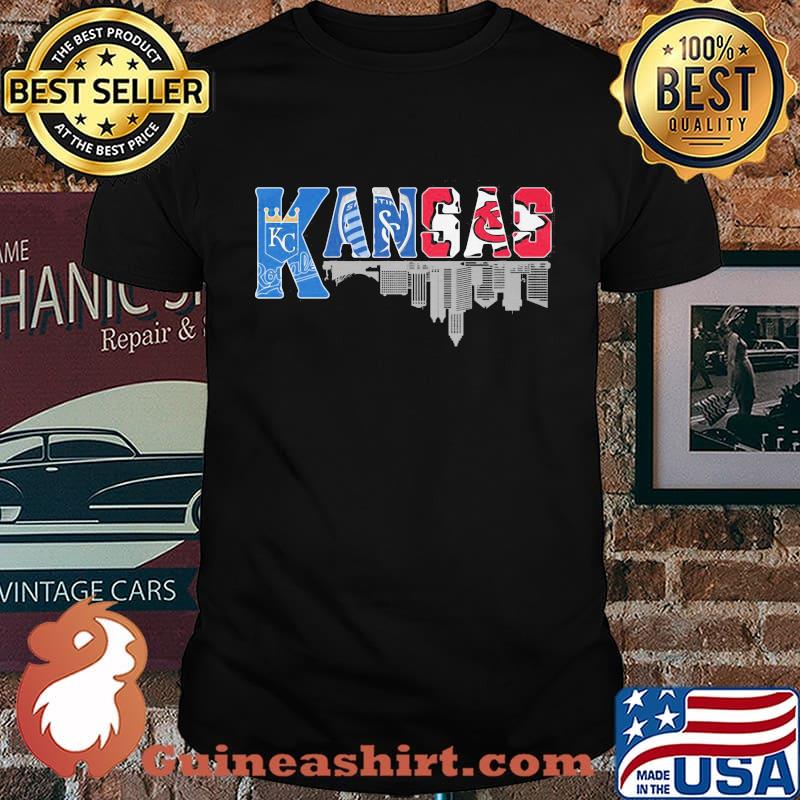 Kansas city royals and chiefs logo shirt