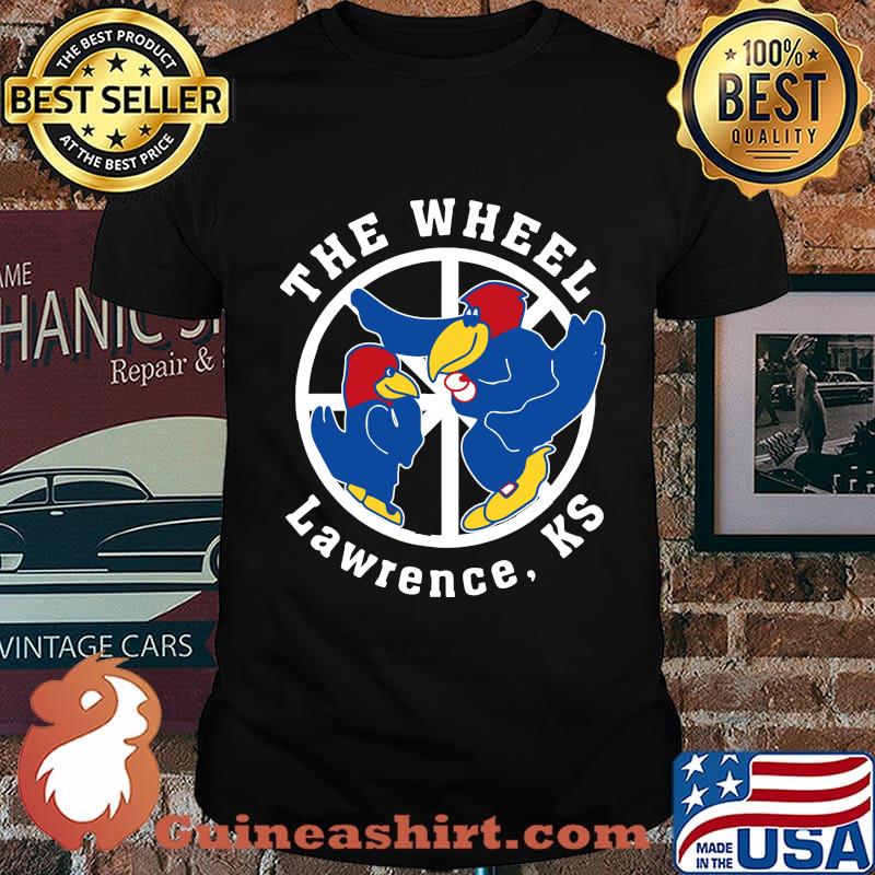 Kansas jayhawks the wheel lawrence ks shirt
