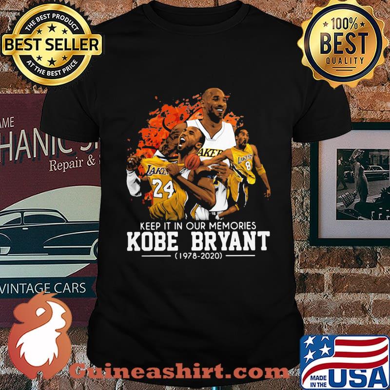 Keep it in our memories kobe bryant 1978 2020 shirt