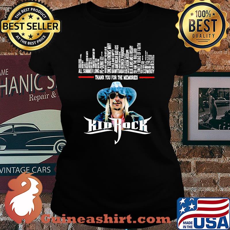 Kid Rock Thank You For The Memories s Laides tee