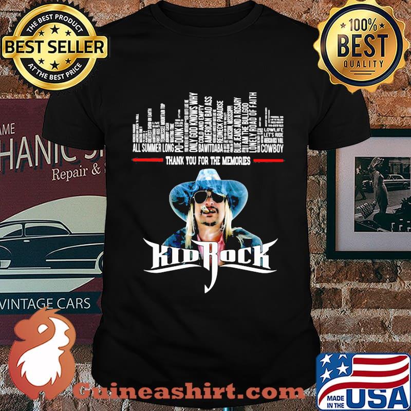 Kid Rock Thank You For The Memories shirt