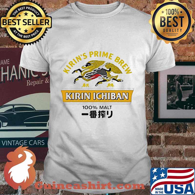 Kirin's prime brew kirin ichiban 100% malt shirt