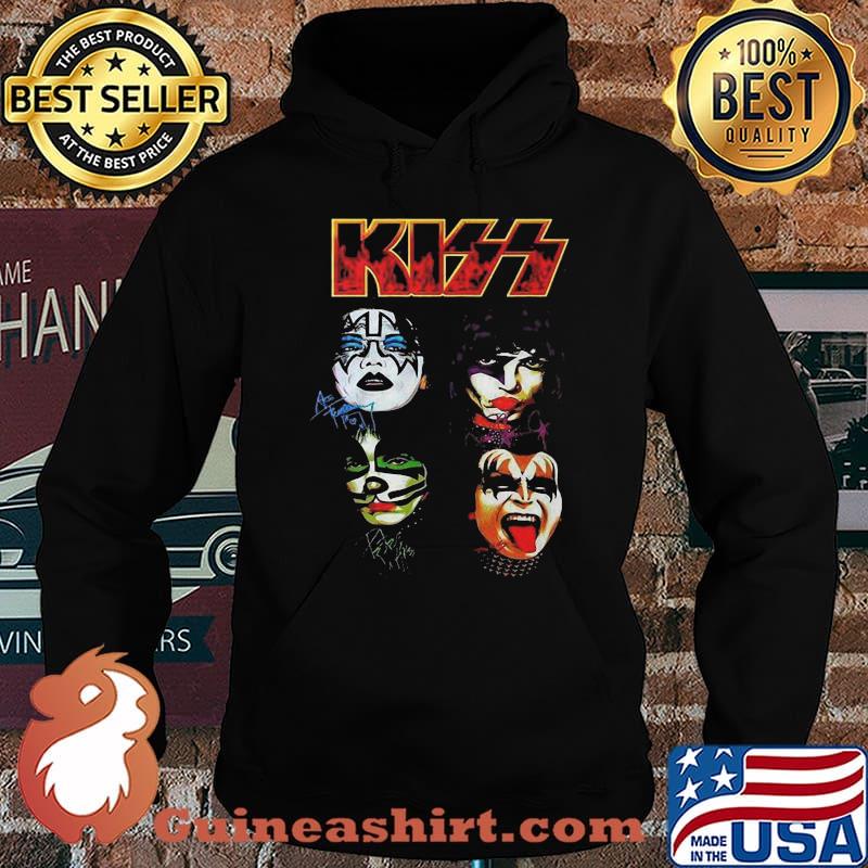 Kiss band members signatures s Hoodie