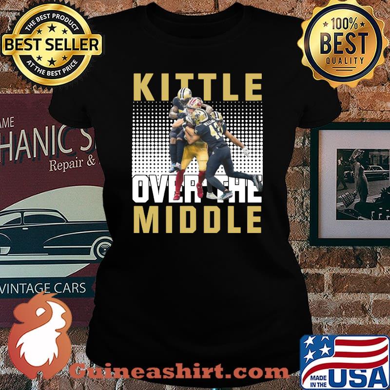 Kittle over the middle football s Laides tee