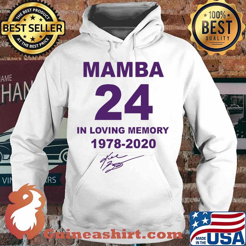 Kobe bryant mamba 24 in loving memory 1978 2020 signature s Hoodie