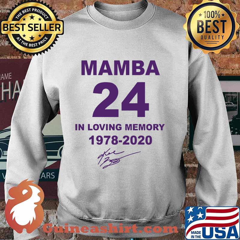 Kobe bryant mamba 24 in loving memory 1978 2020 signature s Sweater