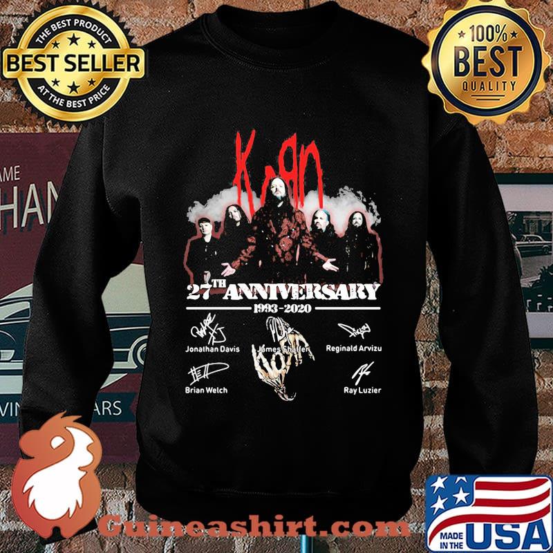 Korn 27th anniversary 1993 2020 members signatures s Sweater