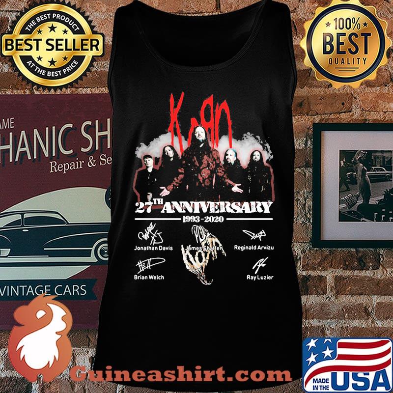 Korn 27th anniversary 1993 2020 members signatures s Tank top