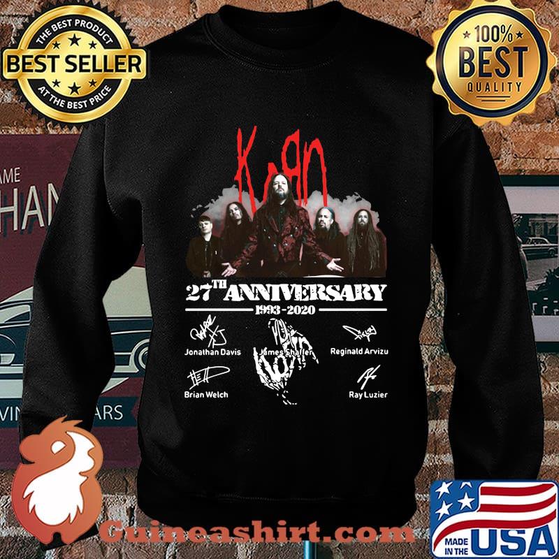 Korn band 24th anniversary 1993 2002 signatures s Sweater