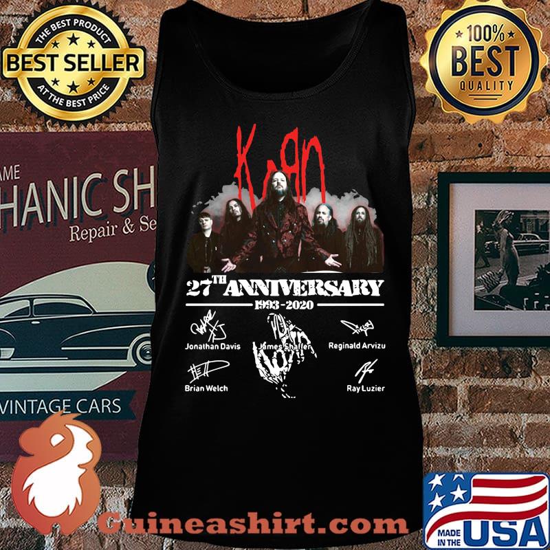 Korn band 24th anniversary 1993 2002 signatures s Tank top