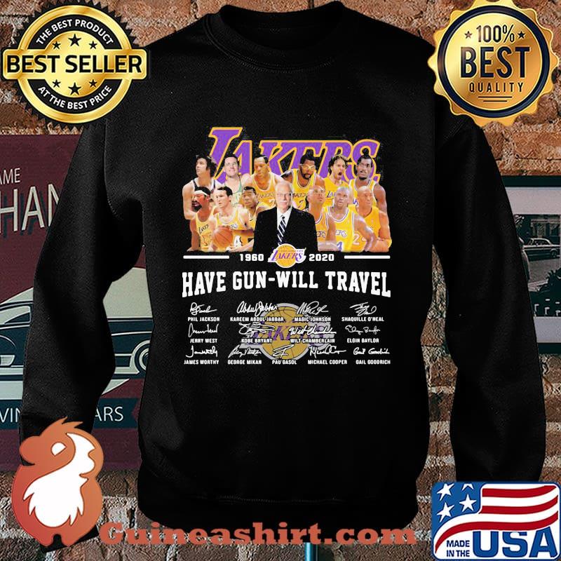 Lakers 1960 2020 have gun will travel signatures s Sweater