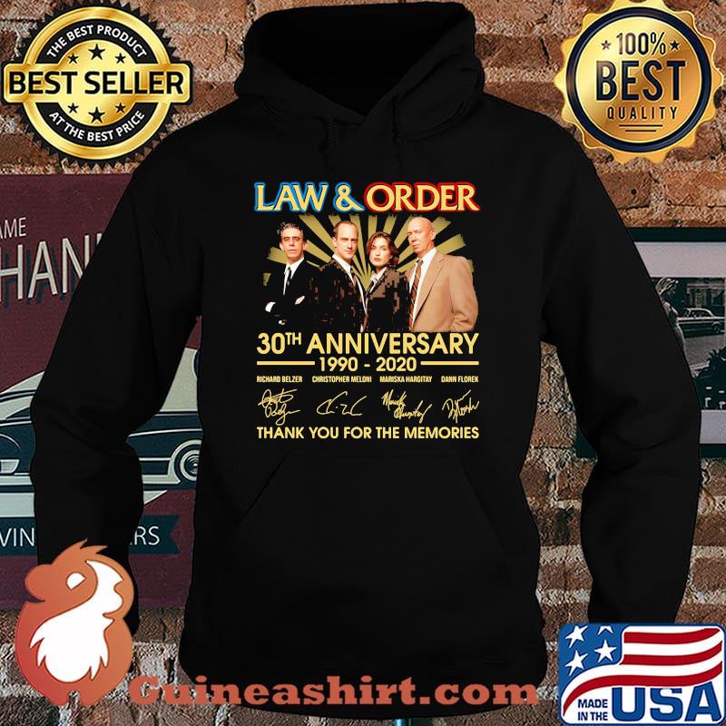 Law and order 30th anniversary 1990 2020 thank you for the memories signatures s Hoodie