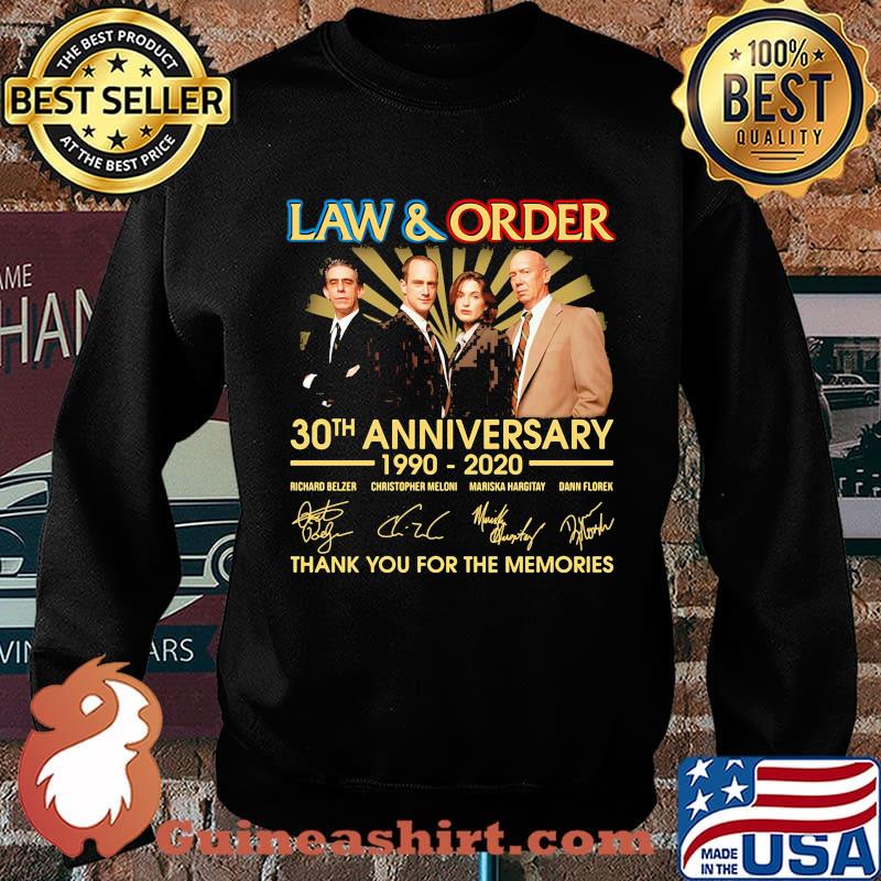 Law and order 30th anniversary 1990 2020 thank you for the memories signatures s Sweater