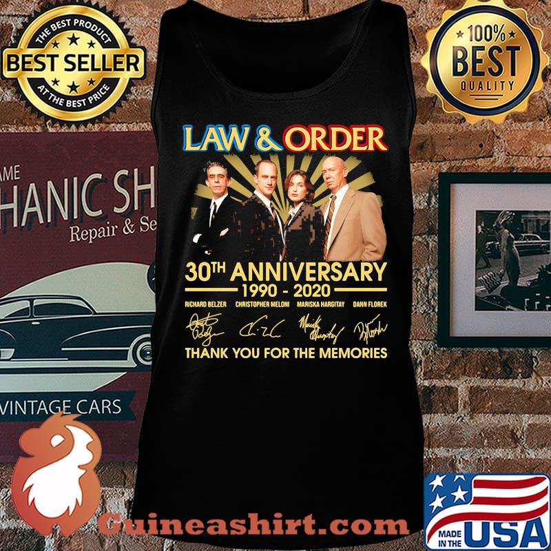 Law and order 30th anniversary 1990 2020 thank you for the memories signatures s Tank top