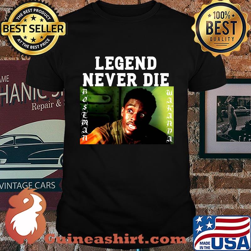 Legend never die rip chadwick boseman actor picture shirt