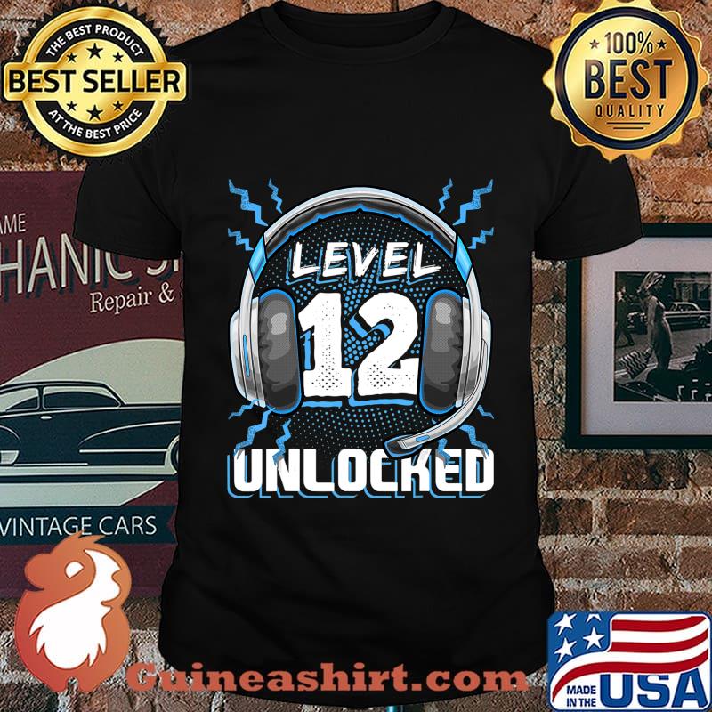 Level 12 Unlocked Video Game 12th Birthday PC Gaming Gift T-Shirt