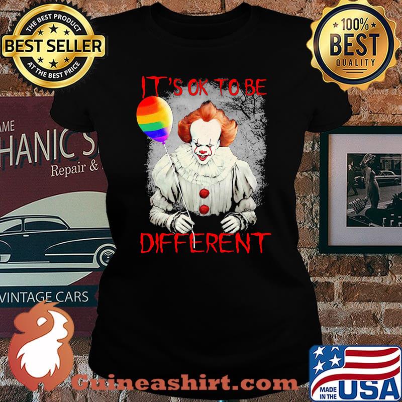 Lgbt halloween pennywise it's ok to be different s Laides tee