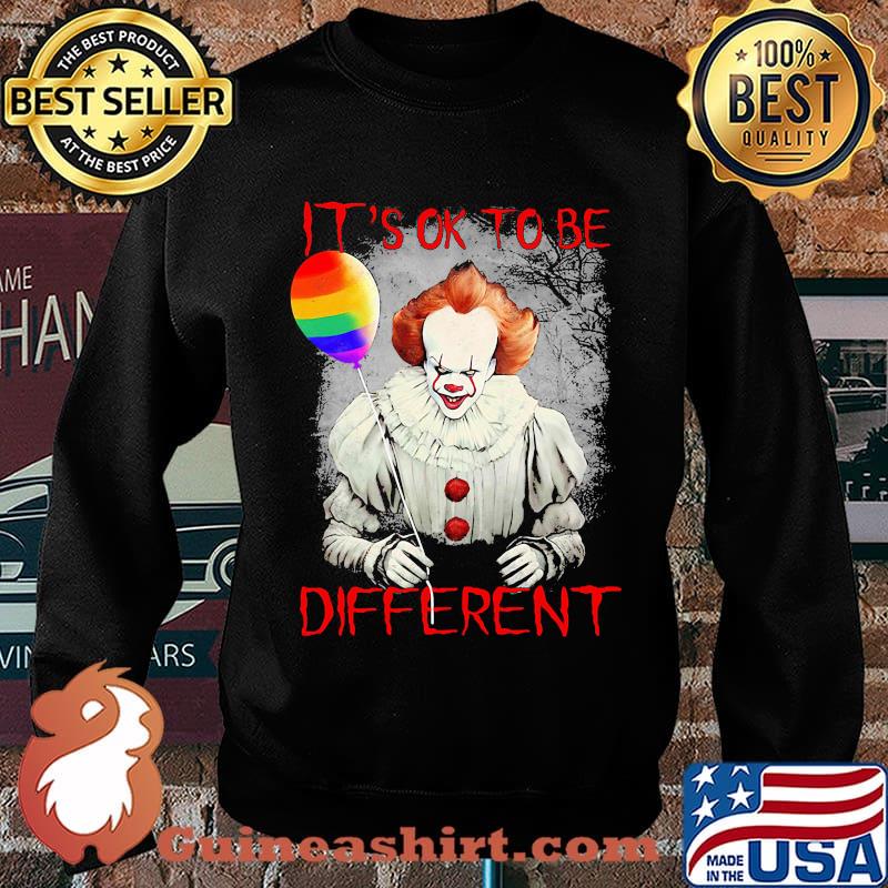 Lgbt halloween pennywise it's ok to be different s Sweater