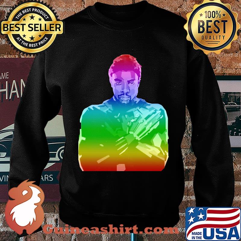Lgbt rainbow marvel heroes black panther chadwick s Sweater