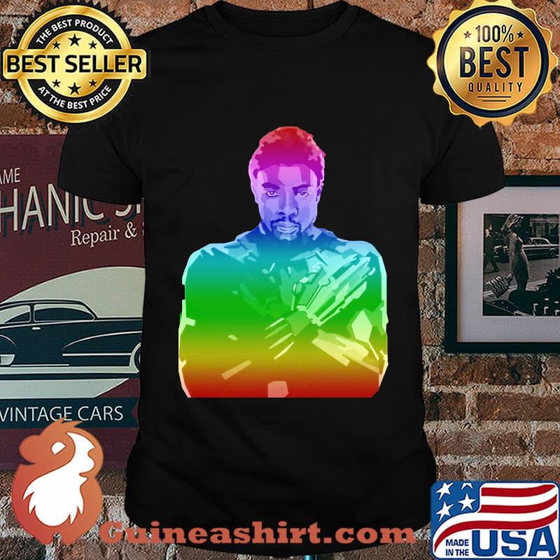 Lgbt rainbow marvel heroes black panther chadwick shirt