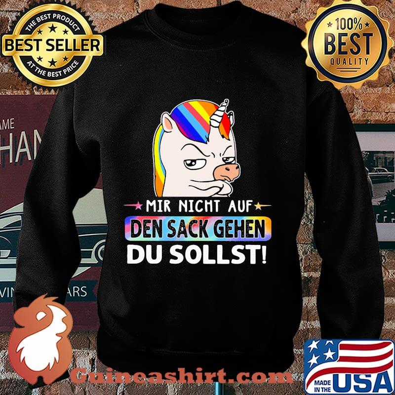 Lgbt rainbow unicorn mir nicht auf den sack gehen du sollst s Sweater