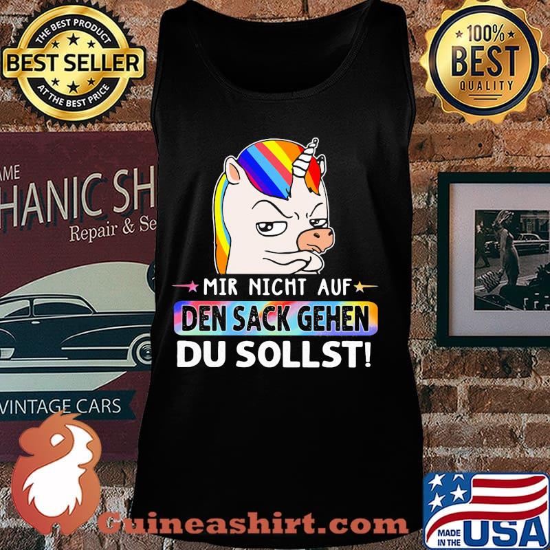 Lgbt rainbow unicorn mir nicht auf den sack gehen du sollst s Tank top