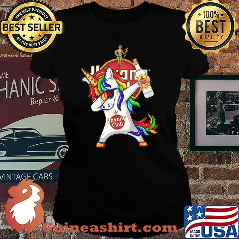 Lgbt unicorn havana club wine s Laides tee