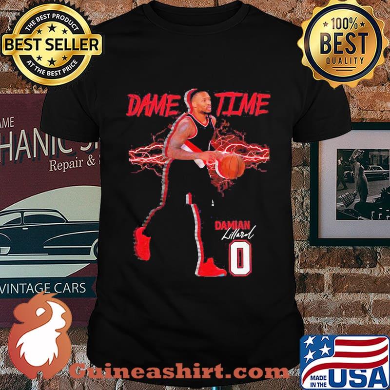 Lillard No. 0 Portland Basketball Dame Time shirt